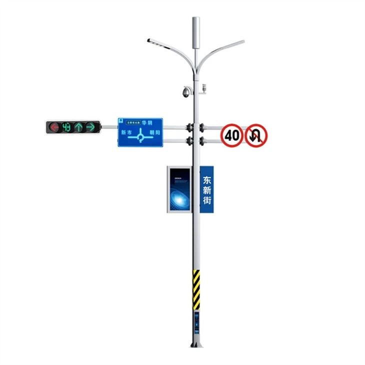 3M 4.5M 5M 6M Traffic Light Pole Durable For Signal Light Board In Road