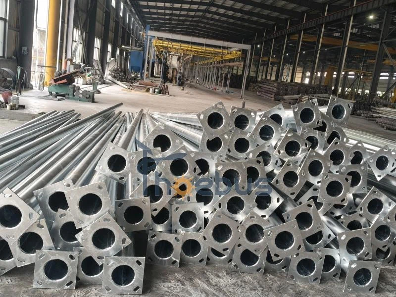 Metal light poles Metal light poles